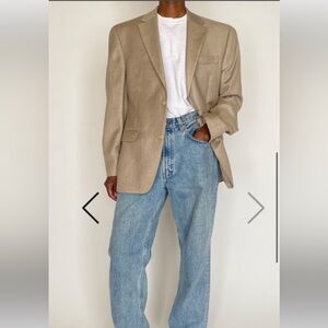 Vintage Oversized Beige Blazer